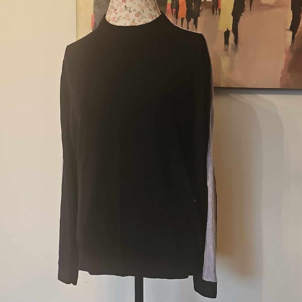 Ted Baker Men's Black and Gray Crewneck Sweater. Size S. Very Good Condition.